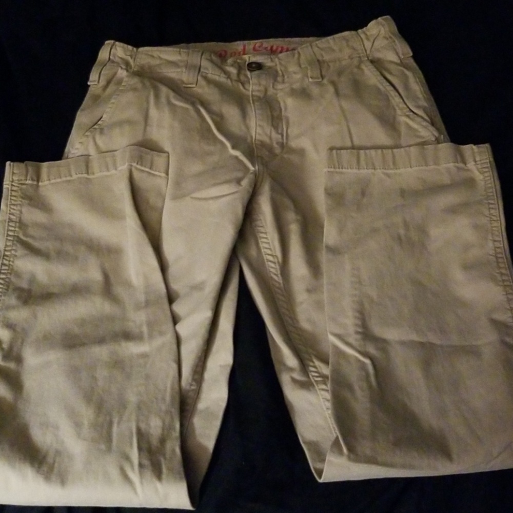 Red camel mens straight chinos size 30x30